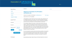 Desktop Screenshot of lefthanders.org