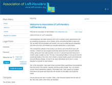Tablet Screenshot of lefthanders.org